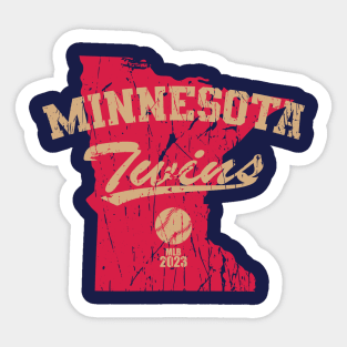 MLB Reimagined - Minnesota Twins Sticker for Sale by VintageTeesNow