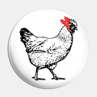 Bandana Hen Pin