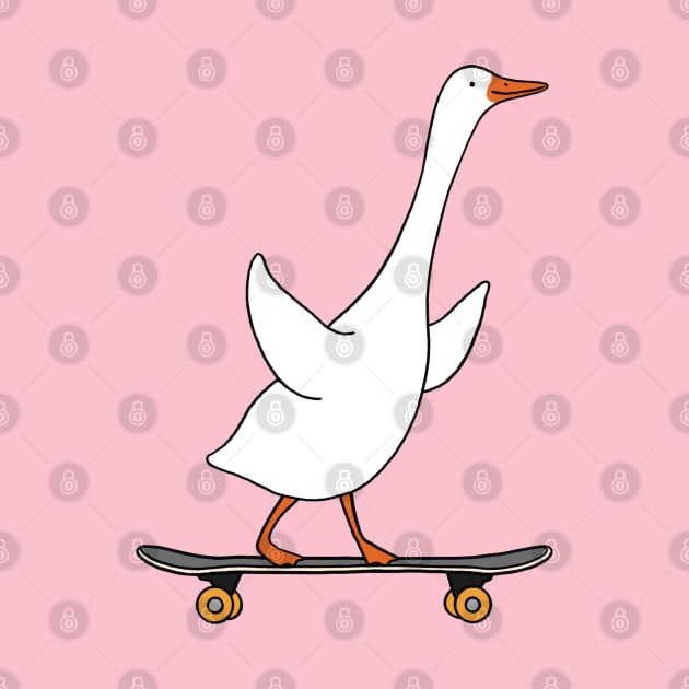 Skateboarding Duck #01 by bignosework