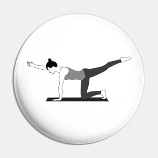 yoga bird dog Pin