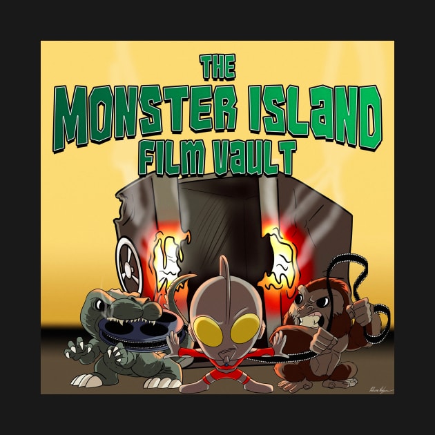 Monster Island Film Vault Logo #2 by The Monster Island Gift Shop