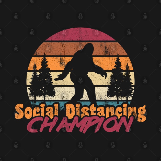 Social Distancing Champion Retro Style by G! Zone