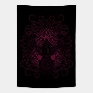 Abstract Doodle Flower Tapestry