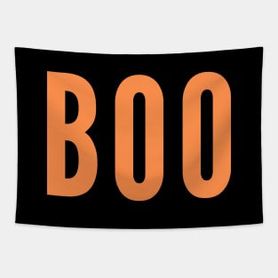 BOO! in Orange Tapestry