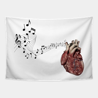 Music Flows From The Heart Tapestry