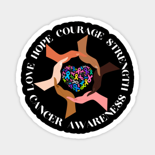 All Cancer Matters Awareness Fight All Cancer Ribbon Support Magnet