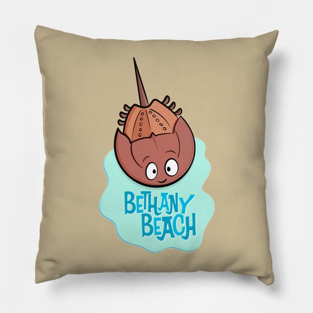 Bethany Beach Horseshoe Crab Pillow by BETHANY BEACH