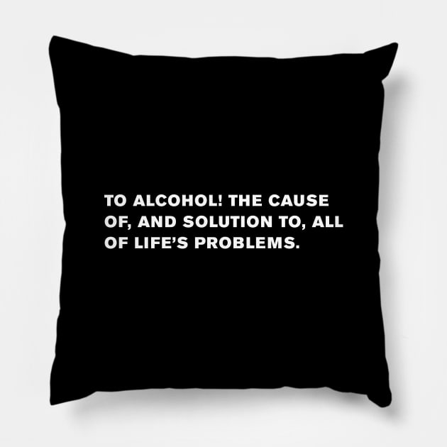 Simpsons Quote Pillow by WeirdStuff