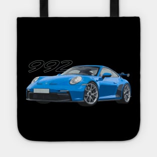 shark blue 992 gt3 Tote