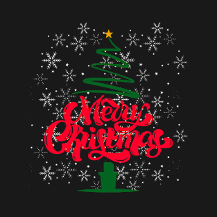 Merry Christmas Tree, Perfect Tshirt For The Holidays T-Shirt