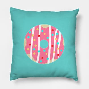 Pink Sprinkle Donut Pillow