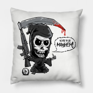 Vote for Mr. Mayhem Pillow