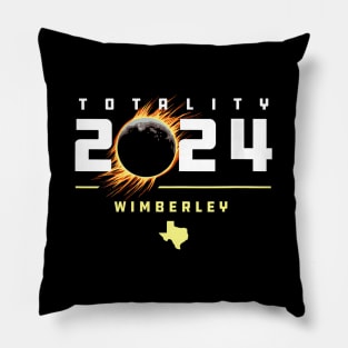 Wos Wimberley Texas 2024 Total Solar Eclipse Pillow