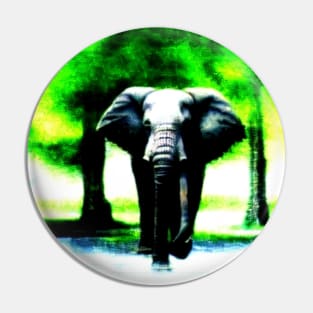 a animal elephant in trees Pin