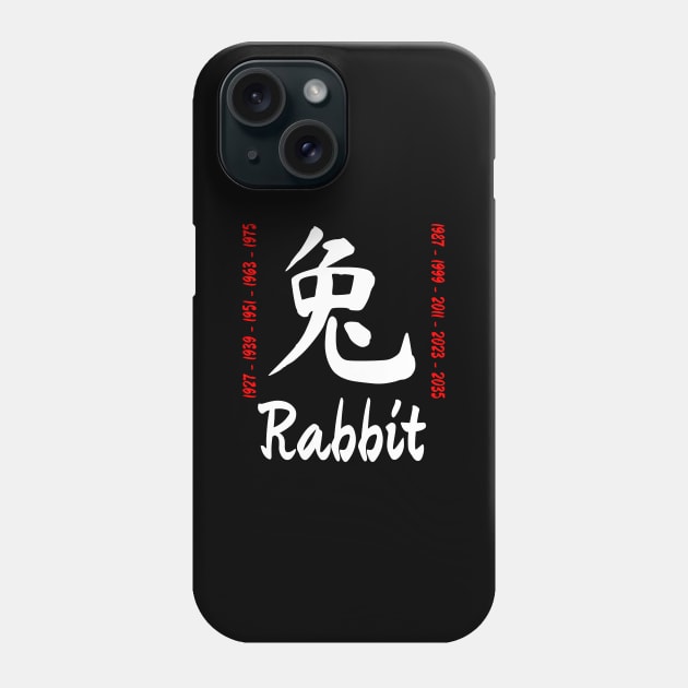 Year of the rabbit Chinese Character Phone Case by All About Nerds