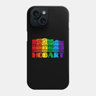 Hobart Pride Shirt Hobart LGBT Gift LGBTQ Supporter Tee Pride Month Rainbow Pride Parade Phone Case