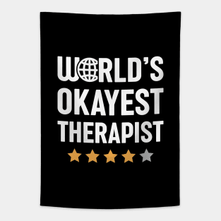 World's Okayest Therapist Tapestry