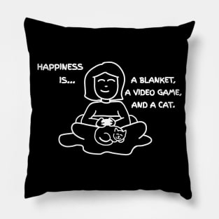 Happiness Is... (For Dark Shirts) Pillow