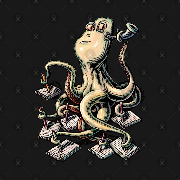 Multitasking Octopus by Lisa Haney