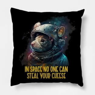 In space no one can steal your cheese Pillow