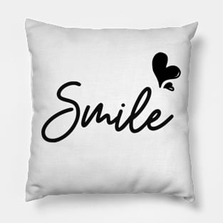 Good vibes smile t-shirt Pillow