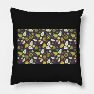 Pear and Rasberries with a hint of Kiwi pet bandana Pillow