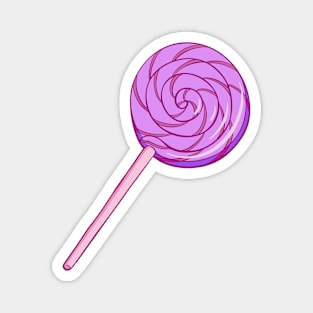 Purple Spiral Lollipop Magnet