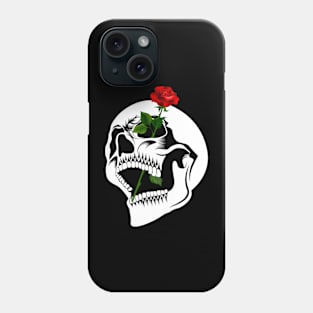 Skull and Rose Phone Case