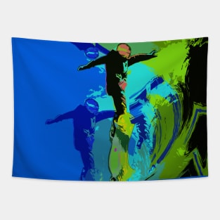 The Out of Bounders - Snowboarders Tapestry