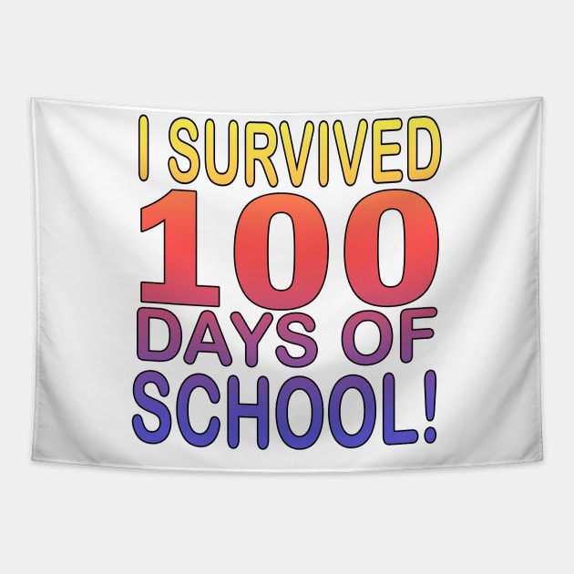 I survived 100 days of school Tapestry by sk99