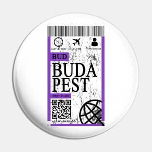 budapest flight ticket boarding pass abstract Pin