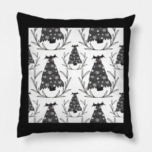 Gothic Christmas Tree Pillow