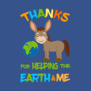 Baby Donkey / Thanks For Helping, Human T-Shirt