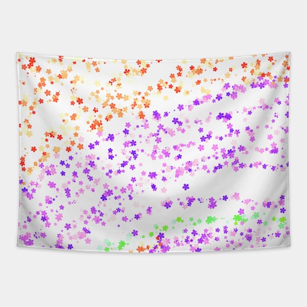 colorful stars abstract pattern background Tapestry by Artistic_st