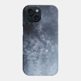 Blue veiled moon Phone Case