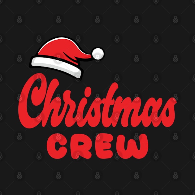 Christmas Crew Red Text Typography by JaussZ