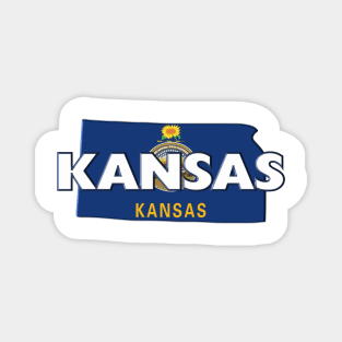 Kansas Colored State Magnet