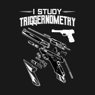 On Back Gun Triggernometry Veteran Gift T-Shirt