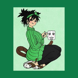 Best Saiyan Mamma Green T-Shirt