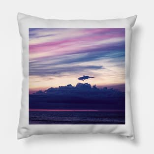 Ocean Waves and The Clouds Pillow