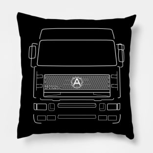 Seddon Atkinson Strato classic lorry black outline graphic Pillow