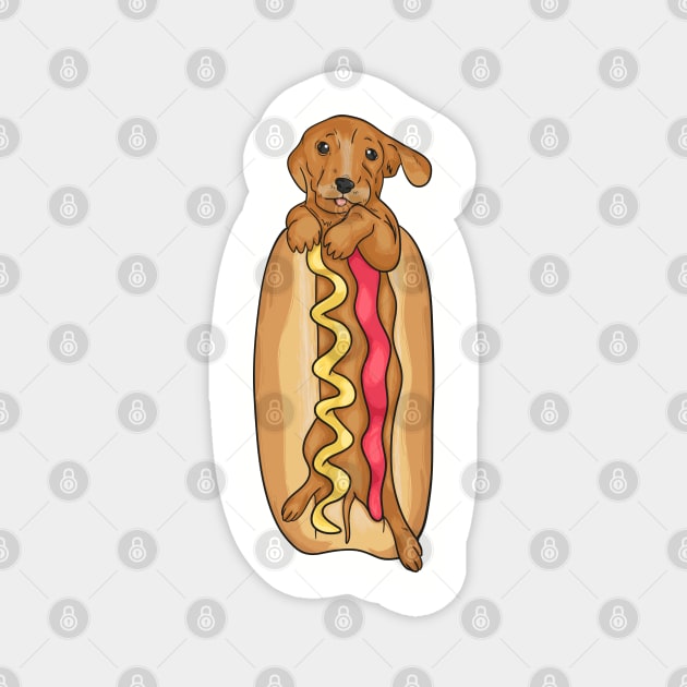 Hot dog Magnet by PaperHead