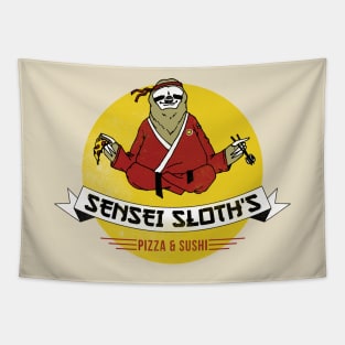 Sensei Sloth's Pizza & Sushi Tapestry