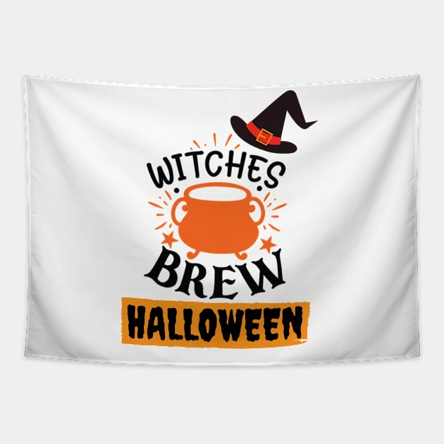 Funny Halloween Gifts Tapestry by Kachanan@BoonyaShop