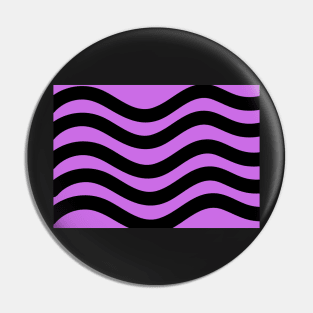 Purple and Black Wavy Lines Pin