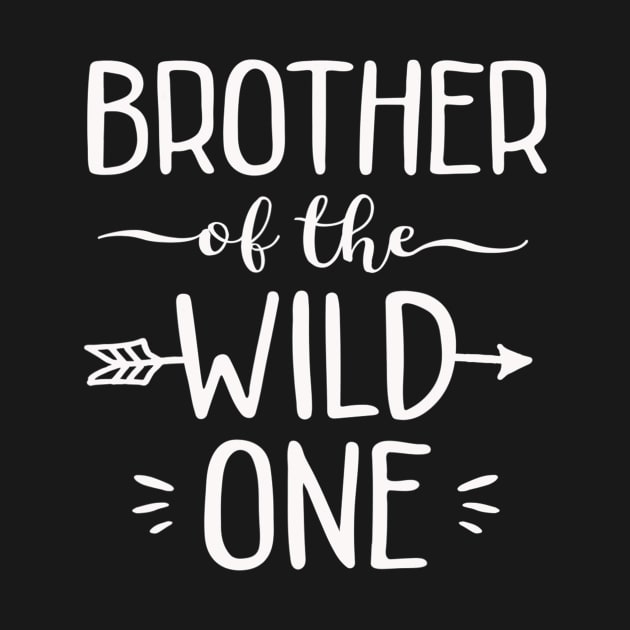 Brother Of The Wild One Shirt Funny 1St Birthday Safari Gift by Kellers