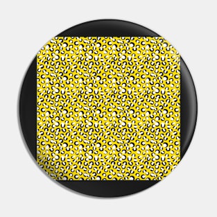 Yellow and Black Bumble Bee Pattern Pin