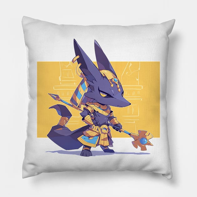 anubis Pillow by Stephanie Francoeur Art