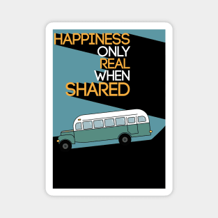 INTO THE WILD - Magic Bus Flatdesign Magnet