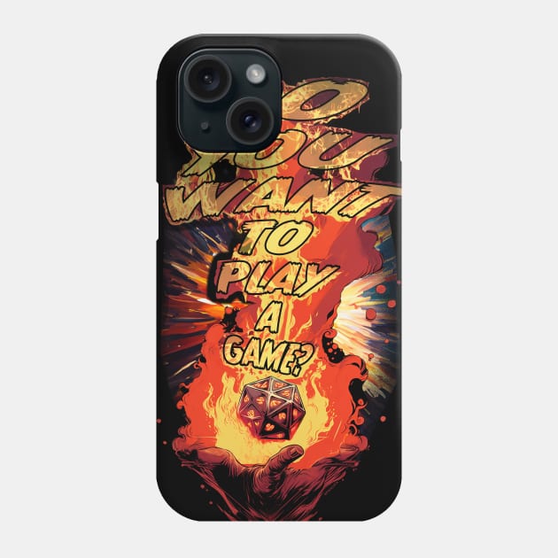 DO YOU WANT TO PLAY A GAME?!? Phone Case by FWACATA